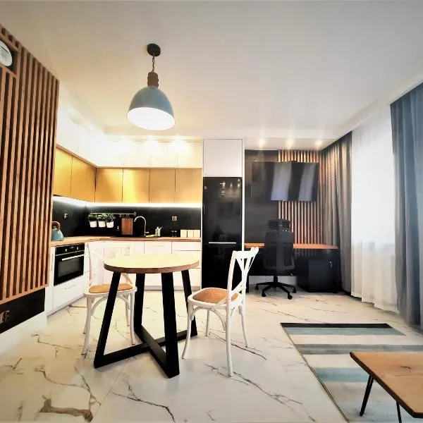 Super Centrum Szymborskiej 2 z parkingiem podziemnym Apartamenty LUNA Bialystok, hotell sihtkohas Białystok