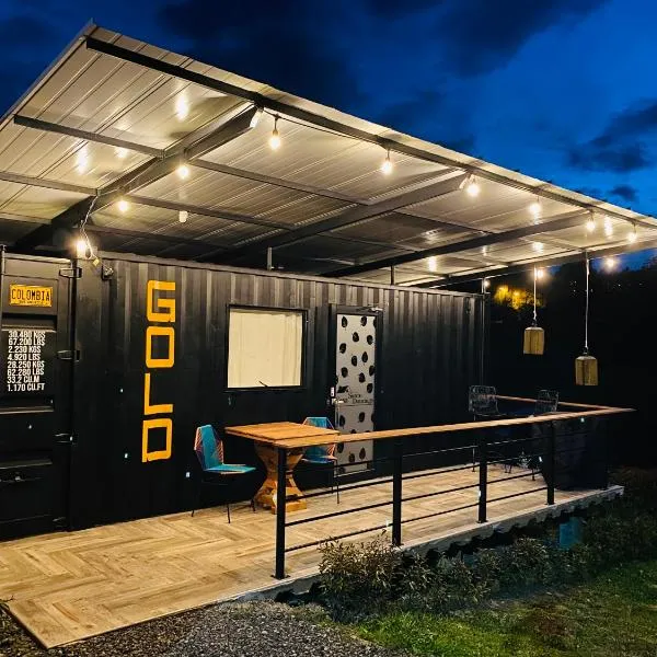 Acogedor y moderno Glamping en container, 10 min del centro, hotel en Chiquinquirá