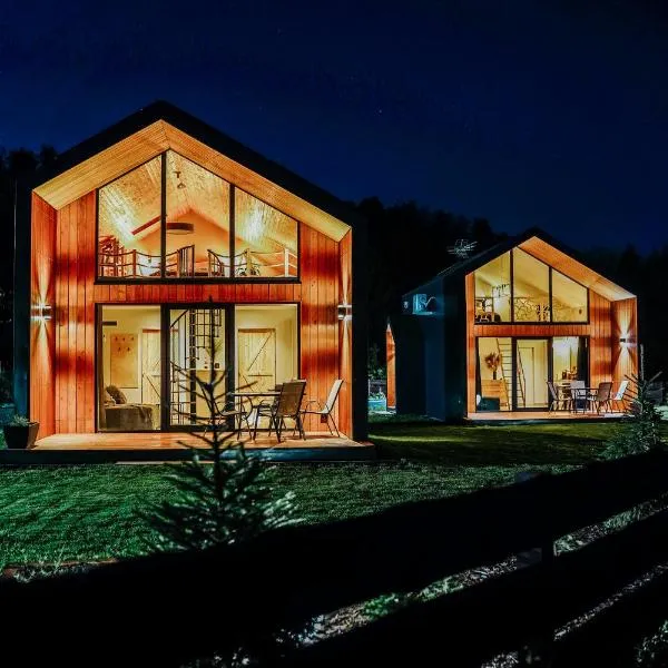 Szumiące Trawy w Borach Tucholskich-Nowa Sauna, hotel en Tleń