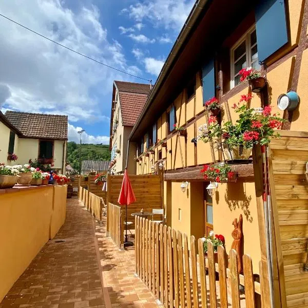 Coeur d'Alsace Colmar Vignobles Ouest avec terrasses, хотел в Винценайм