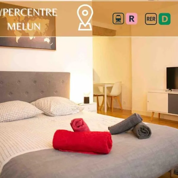 Séjour à Melun Appart'Hôtel de l'Hypercentre: Melun şehrinde bir otel
