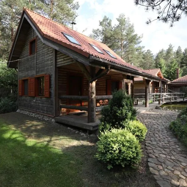 Leśny Zakątek balia kąpielowa ognisko sauna basen rowery w cenie pobytu, hotel in Łapicze