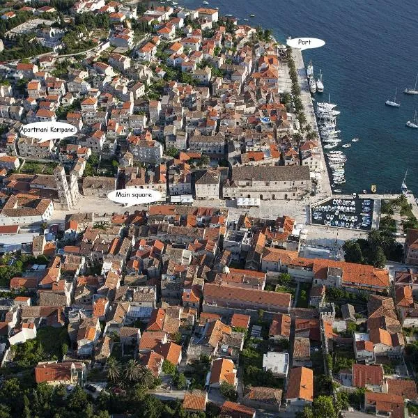 Apartments and Rooms Kampanel, hotel a Hvar
