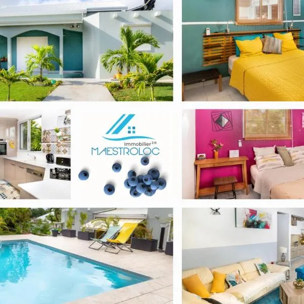 Villa L'Artist en bord de mer avec piscine privée, khách sạn ở Sainte-Rose