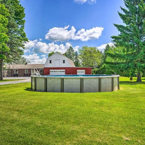 Roomy Montour Falls Retreat w/ Private Pool!, hotel in Montour Falls