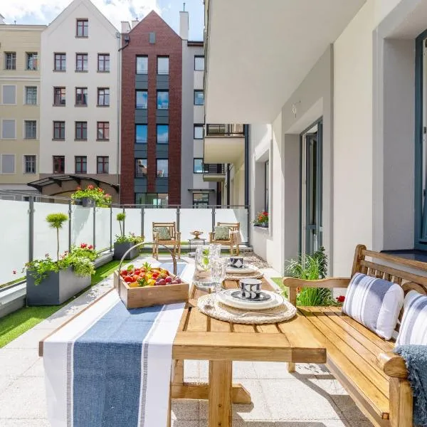 Bea Garden Home - dwie sypialnie i taras, hotel in Elblag