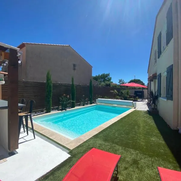 Jolie Villa climatisée piscine parking Perpignan、ペルピニャンのホテル