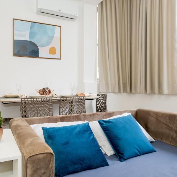 Relax em Copacabana, quarto e sala, 150 mt da Praia, cozinha, maq de lavar roupa e ar - Foto 2