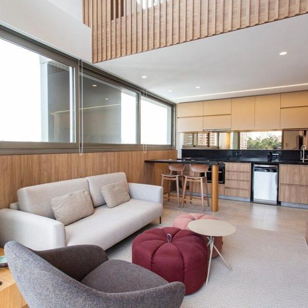 BHaus Jardins VN Melo Alves - Grand Loft Duplex Deluxe com Vista Incrível 16o andar - Cama Queen - Academia - Lavanderia - Coworking - Vaga de Garagem - MA62