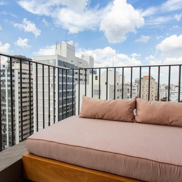 BHaus Jardins VN Melo Alves - Grand Loft Duplex Deluxe com Vista Incrível 16o andar - Cama Queen - Academia - Lavanderia - Coworking - Vaga de Garagem - MA62 - Foto 2