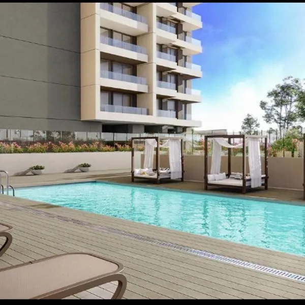 Maravilloso Departamento Nuevo y full amoblado en Edificio ECO COSTAS en Avda ConCon Reñaca 4357 - frente a Dunas y al JUMBO en Bosques De Montemar con Estacionamiento gratuito techado-check in 24-7 cable y wifi, hotell sihtkohas Concón