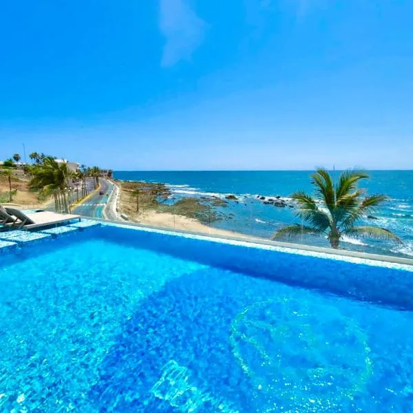 Malecón de Mazatlan Vista al mar Alberca Infinity Jacuzzi Gym, hotel in Mazatlán