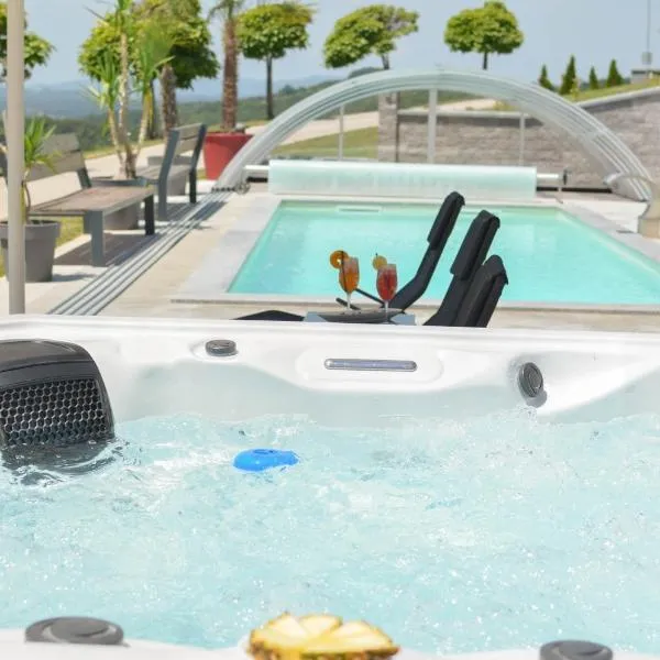Three Stars Luxury House ART-PE with pool and SPA pool, hotel v destinaci Trebnje