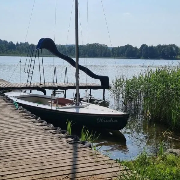 Tatarak domki na mazurach - apartament z dużym tarasem nad jeziorem Wałpusz, hotel a Powałczyn