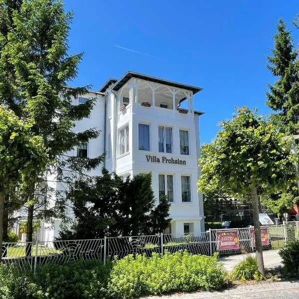 Pension Villa Frohsinn Sellin auf Rügen, hótel í Ostseebad Sellin
