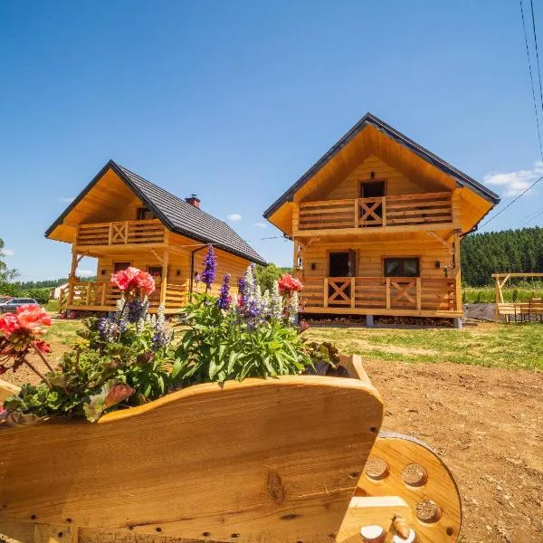 Domki nad rzeką w Komańczy, khách sạn ở Komańcza