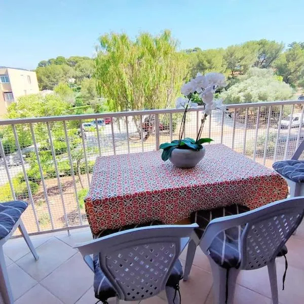 LE PRADET 50m de la plage T2 tout confort LESCLESDENICOLE, hotel in Le Pradet