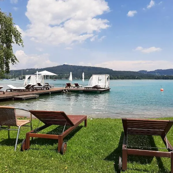 Ferienwohnung in Reifnitz am Wörthersee mit Seezugang, hotel in Reifnitz