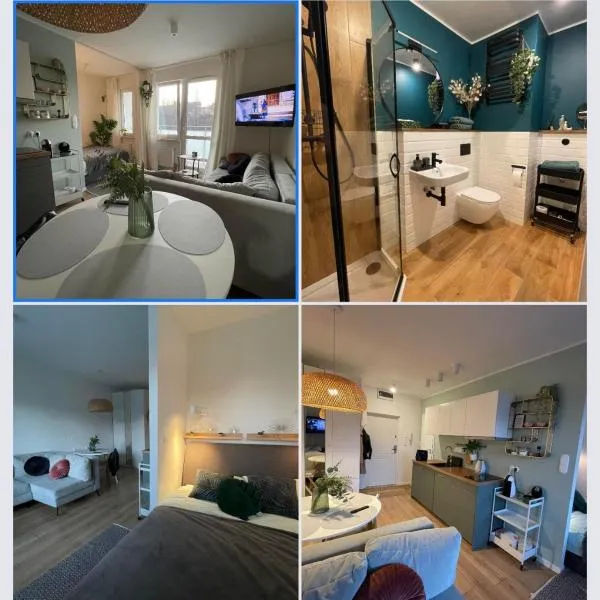 cosy condo 5 min do plaży z balkonem Gdynia、グディニャのホテル
