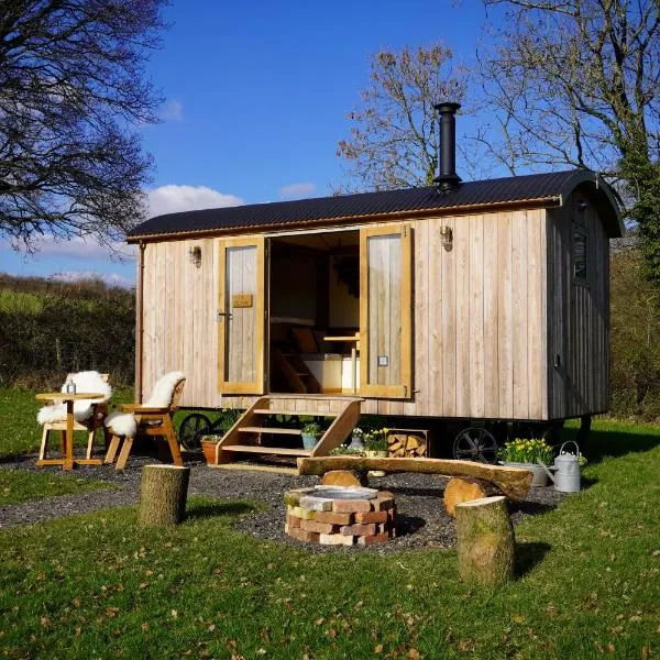 Little Ash Glamping - Luxury Shepherd's Huts, hotel in Newton Abbot