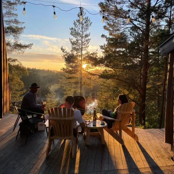 Mikrohyttene Moen Ranch, hotel a Kragerø