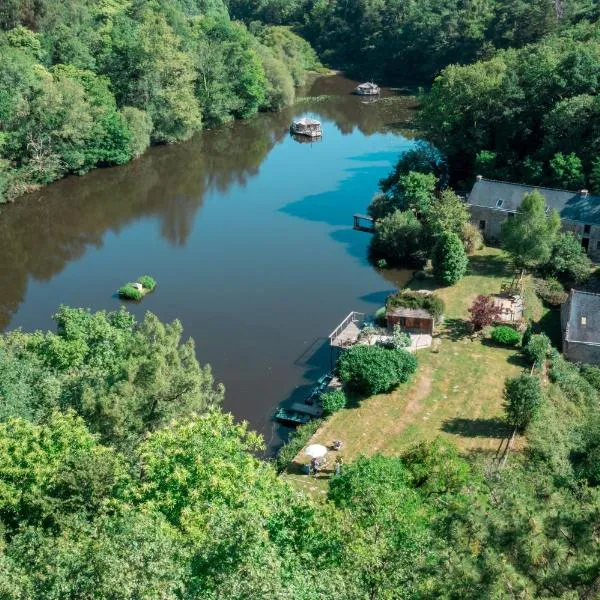 Viesnīca Le Moulin de Trévelo pilsētā Caden
