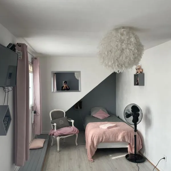 Chambre celia lits séparées chez l habitant, hotell i Saint-Martin-en-Campagne