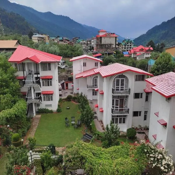 De Vivendi Resorts, Manali with 35000 Sqft Open Lawn, hotel in Manāli