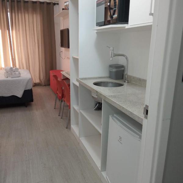 Studio Aconchego, próximo a Rua da Consolação, aos Metros República e Anhangabaú, com ar condicionado, piscina, academia, wifi e varanda - Foto 4