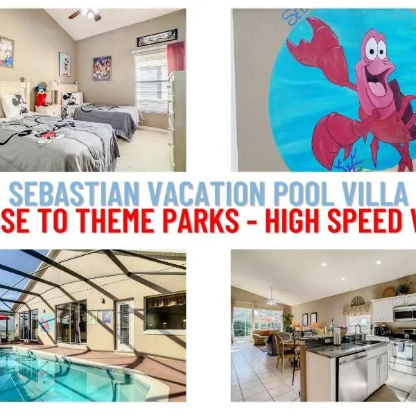 Stylish 4br Villa Near Disney W Pool & Game Room, hotel v Orlandu