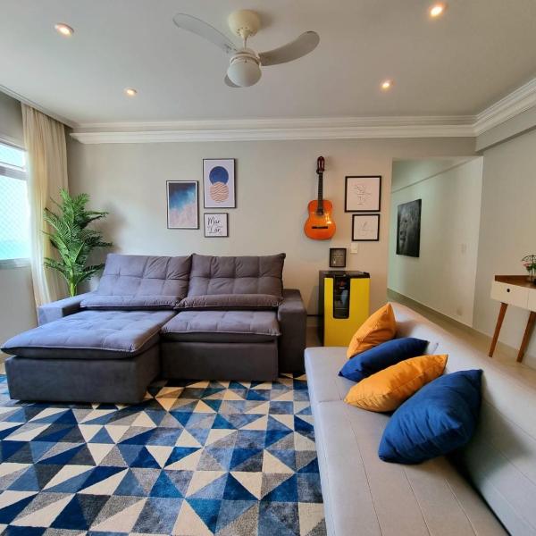 Apartamento Guarujá, Frente Mar, Pé na areia, moderno!!!