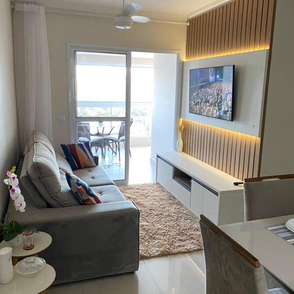 Apartamento em Bertioga com varanda gourmet Brisas da enseada