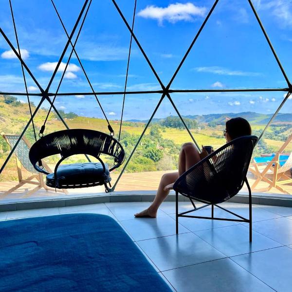 Domo geodésico_conforto e relaxamento na natureza - Foto 5