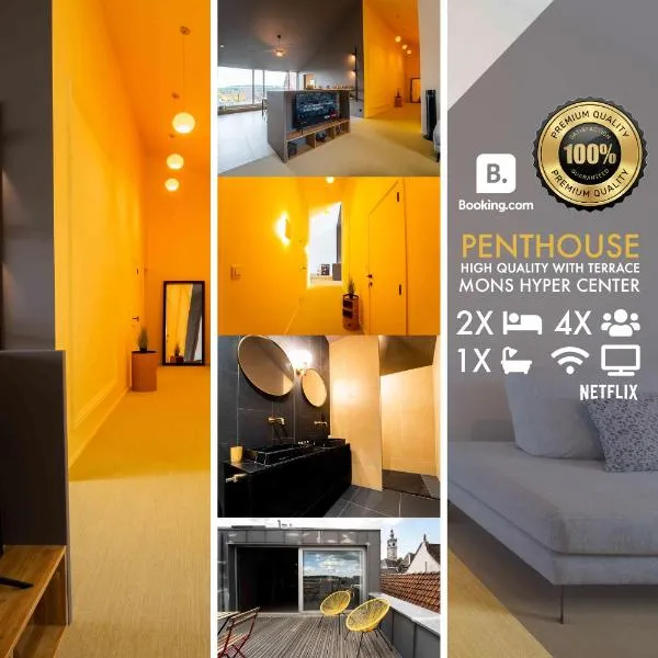 Luxury Penthouse & Terrace - Mons City Center, hotel en Mons
