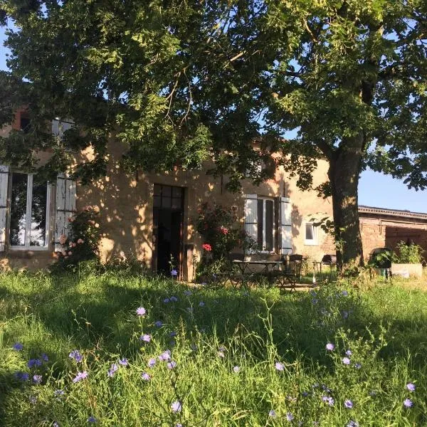Chambres d'hôtes Les Pieds dans l'herbe, hotel in Saint-Julien-Gaulène