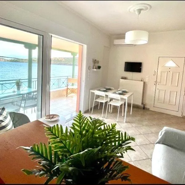 Seaside Apartment in Glyfada-Trizonia, hotel en Agios Spiridon Fokidas