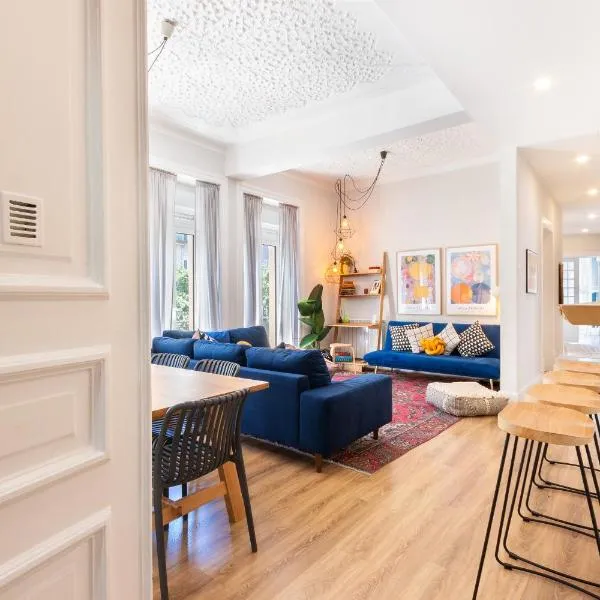Bright City Center, 10m from subway, 6 rooms, up to 20 PPL, hotel v Lisabonu