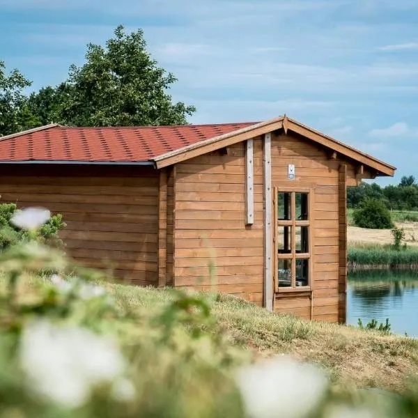 Nameliai ant ežero kranto, hotell i Bačkonys