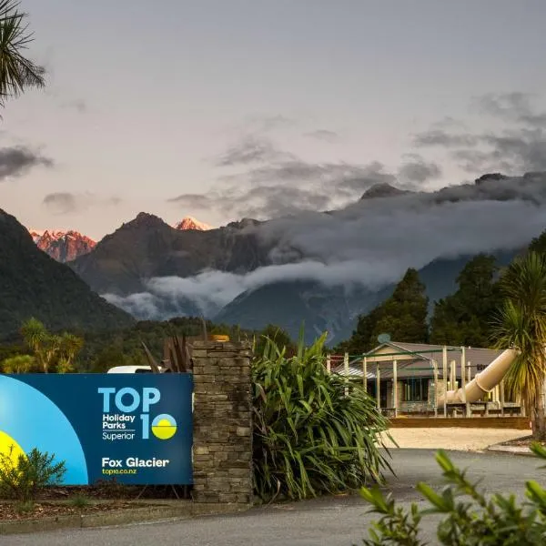 Fox Glacier TOP 10 Holiday Park & Motels, готель у місті Льодовик Фокса