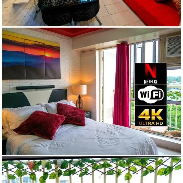 The Red Keep Condotel Tagaytay Cityland Prime Residences with 55in 4k TV & Netflix, hotell sihtkohas Tagaytay