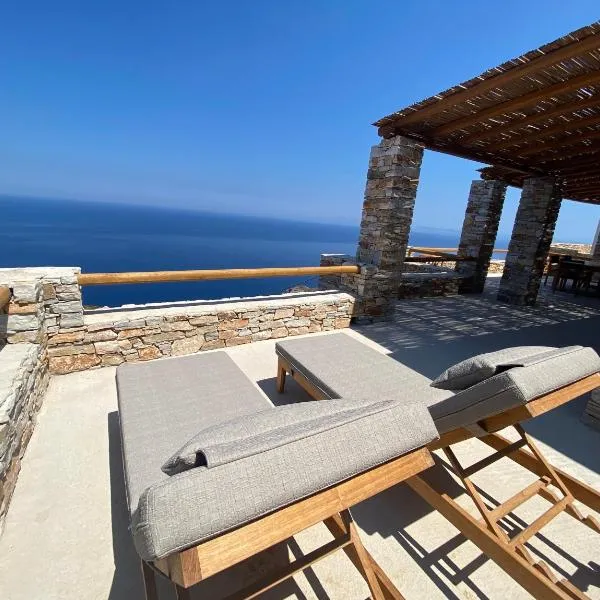 Blue Calm Luxury Villa in Sifnos, hotel en Artemon