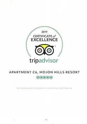 Apartment C6 Phase 4 Mojon Hills, Isla Plana, CERTIFICATE OF EXCELLENCE, hotel in La Azohía