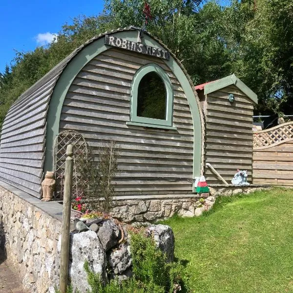 Robins Nest glamping pod North Wales、モールドのホテル