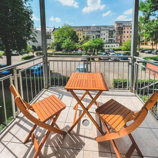 Zentrum, 2R, Balkon, WiFi, 4P, modern, ruhig, hotel in Chemnitz
