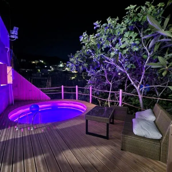 Aprosmeno Jacuzzi House 3 With Private Pool、アグロスのホテル