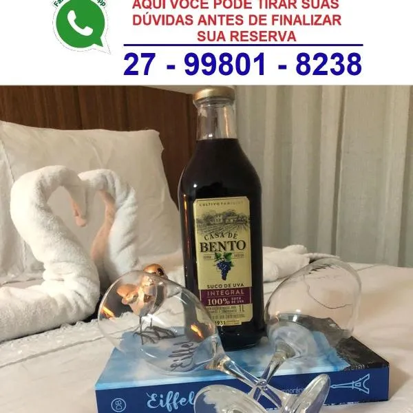 Magnífico APARTAMENTO de Charme - 3 quartos AR CONDICIONADOS SPLIT - Beira Mar, 2 banheiros, 2 Vagas Garagem, 4 Varandas, 2 Elevadores, Redes para Descanso, Wi-Fi, Air Fryer, Disney Plus, HBO Max, Guarda Sol, Cadeiras de Praia, Carrinho e Caixa Térmica, hotel in Guarapari
