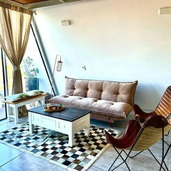 Cabaña Nórdica muy cómoda para unos días de relax, hotel v destinaci Villa Serrana
