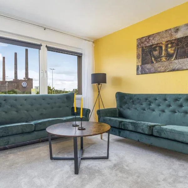 Immo-Vision - VW näher geht nicht, Parkplatz, Küche, Wlan, хотел в Волфсбург