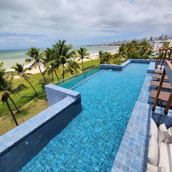 Loft com jacuzzi privativa frente mar do Bessa - Foto 4