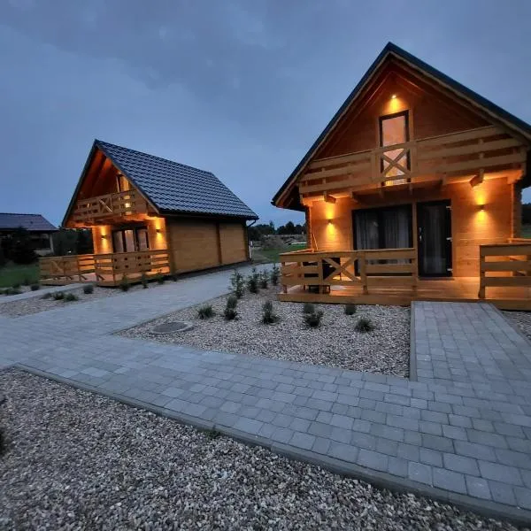 Leśna Zagroda - Dominikowo - Tężnia, sauna, balia – hotel w mieście Dominikowo
